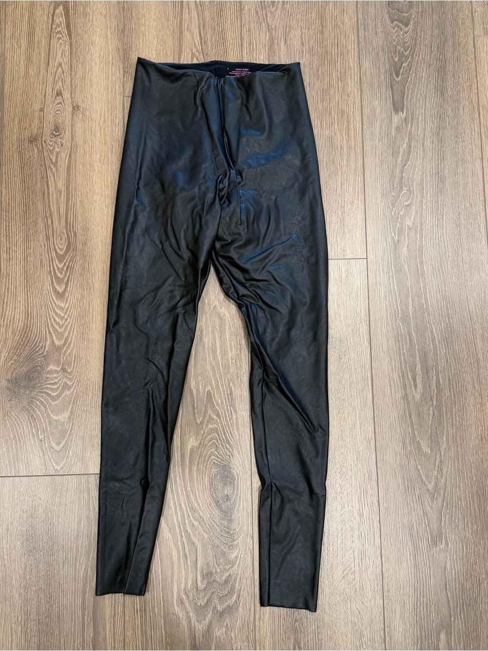Commando Black Faux Leather Leggings L